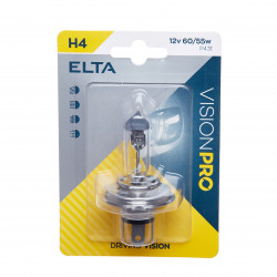 ELTA VISION PRO 12V 60/55W halogena prednja žarulja P43t H4 blister (1kom)