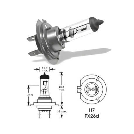 Žarulje ELTA VISION PRO 12V 55W halogena prednja žarulja PX26d H7 (1kom) | race-shop.hr