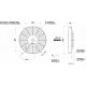 Ventilator 12V Univerzalni električni ventilator SPAL 225m - pritisak, 12V | race-shop.hr