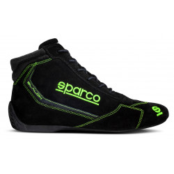 FIA trkaće cipele Sparco SLALOM, crna/fluo zelena