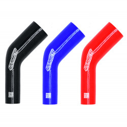 Silikonsko koljeno redukcija RACES Silicone 45° - 15mm (0,59") za 20mm (0,79")