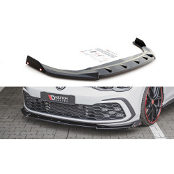MAXTON DESIGN prednji lip + krila za Volkswagen Golf 8 GTI, sjajna crna, V3