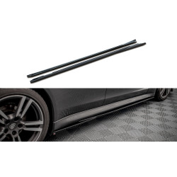 MAXTON DESIGN difuzori bočnih pragova za Porsche Panamera / Panamera Diesel / Panamera Turbo 970, sjajna crna, V1