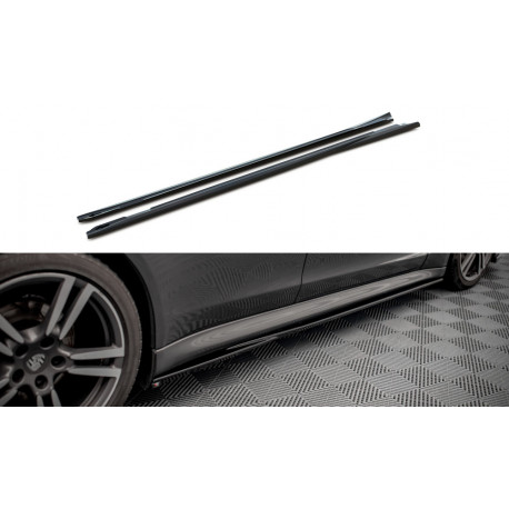 Body kit i vizualni dodaci MAXTON DESIGN difuzori bočnih pragova za Porsche Panamera / Panamera Diesel / Panamera Turbo 970, sjajna crna, V1 | race-shop.hr