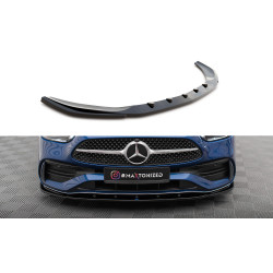 MAXTON DESIGN prednji lip za Mercedes-Benz C AMG-Line W206, sjajna crna, V2
