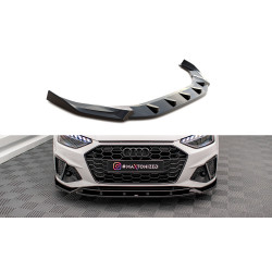 MAXTON DESIGN prednji lip za Audi A4 S-Line / S4 B9 Facelift, sjajna crna, V1