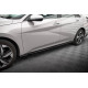Body kit i vizualni dodaci MAXTON DESIGN difuzori bočnih pragova za Hyundai Elantra Mk7, sjajna crna | race-shop.hr