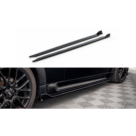 Body kit i vizualni dodaci MAXTON DESIGN difuzori bočnih pragova za Mini Cooper John Cooper Works R56, sjajna crna, V2 | race-shop.hr