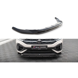 MAXTON DESIGN prednji lip za Volkswagen T-Roc R Mk1 Facelift, sjajna crna, V1