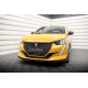 Body kit i vizualni dodaci MAXTON DESIGN prednji lip za Peugeot 208 GT Mk2, sjajna crna, V1 | race-shop.hr