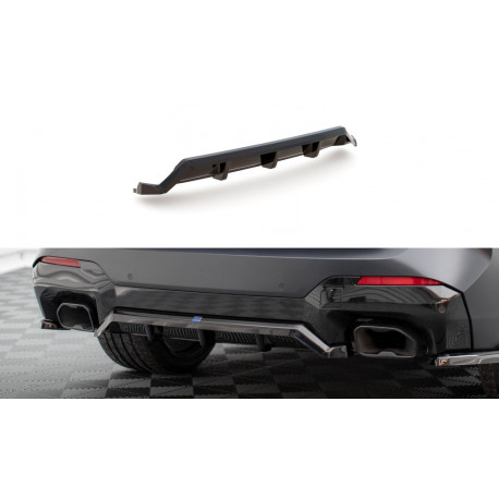 Body kit i vizualni dodaci MAXTON DESIGN središnji stražnji difuzor za BMW X3 M-Pack G01 Facelift (s vertikalnim prugama), sjajna crna | race-shop.hr