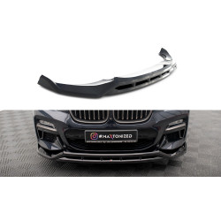 MAXTON DESIGN prednji lip za BMW X4 M-Pack G02, sjajna crna, V2
