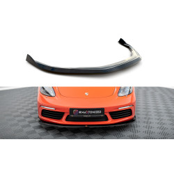 MAXTON DESIGN prednji lip za Porsche 718 Cayman 982c, sjajna crna, V2
