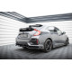 Body kit i vizualni dodaci MAXTON DESIGN središnji stražnji difuzor + krila za Honda Civic Sport Mk 10 Facelift, sjajna crna | race-shop.hr