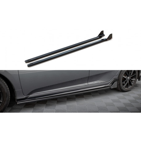 Body kit i vizualni dodaci MAXTON DESIGN difuzori bočnih pragova + krila za Honda Civic Sport Mk 10 | race-shop.hr