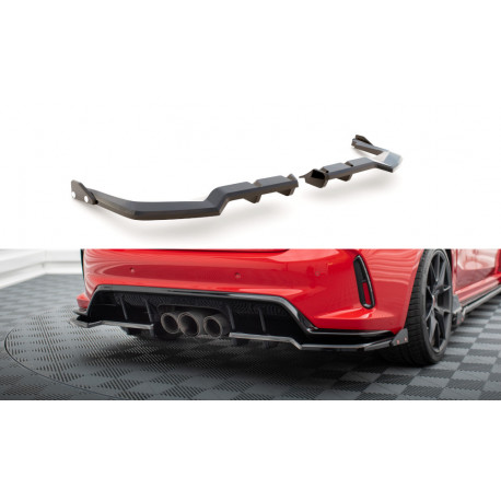 Body kit i vizualni dodaci Središnji stražnji razdjelnik (s vertikalnim prugama) V.1 + peraje Honda Civic Type-R Mk 11 | race-shop.hr