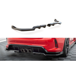 MAXTON DESIGN središnji stražnji difuzor za Honda Civic Type-R Mk 11 (s vertikalnim prugama), sjajna crna, V2