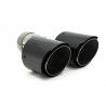 Ispušni kraj RACES CARBON 2x101mm, ulaz 63.5mm - Sjajna