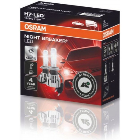 Žarulje i xenon svjetla Osram LED žarulja NIGHT BREAKER H7 - street legal (2 kom) | race-shop.hr