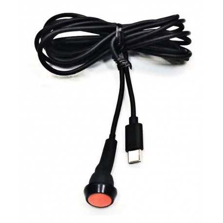 Adapteri i dodaci ZeroNoise Double PTT gumb sa USB-C konektorom (za vozača i suvozača), dužina 2m | race-shop.hr