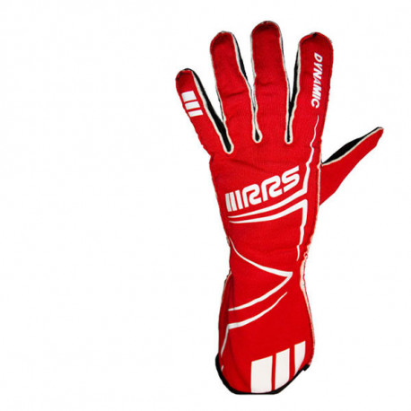Rukavice FIA trkaće rukavice RRS DYNAMIC 2 (vanjsko šivanje), crvena | race-shop.hr