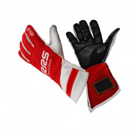 Rukavice FIA trkaće rukavice RRS VIRAGE 2 (vanjsko šivanje), crvena | race-shop.hr