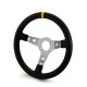 Volani Sportski volan s 3 kraka RRS Monte Carlo F65, 350mm, koža, 65mm uvlačenje, crna/srebrna/žuta | race-shop.hr