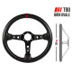 Volani Sportski volan s 3 kraka RRS Carbon 90, 350mm, karbon, debljina 37/29mm, 90mm uvlačenje, karbon/crna/crvena | race-shop.hr