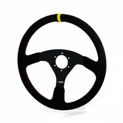 Sportski volan s 3 kraka RRS Off Road, 380mm, brušena koža, bez uvlačenja, crna/žuta