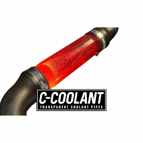 Transparent coolant pipes C-COOLANT - Prozirne cijevi rashladne tekućine, kratka (38mm) | race-shop.hr