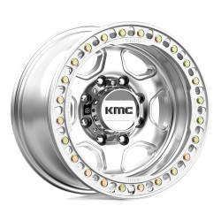 KMC KM233 HEX BEADLOCK felga 17x9 8x165.1 125.1 ET-38, Silver