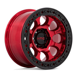 KMC KM237 RIOT BEADLOCK felga 17x9 5x127 71.5 ET-12, Candy red
