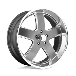 US Mag U118 HUSTLER felga 20x8 5x120.65 72.56 ET1, Matte gun metal