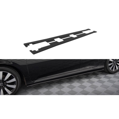 Body kit i vizualni dodaci MAXTON DESIGN Street Pro difuzori bočnih pragova + krila za Honda Civic Mk10 | race-shop.hr