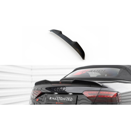 Body kit i vizualni dodaci MAXTON DESIGN lip gepeka 3D za Audi S5 / A5 S-Line Cabrio 8T, sjajna crna | race-shop.hr