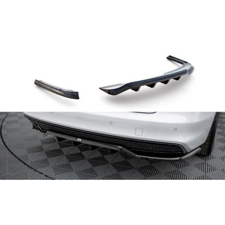 Body kit i vizualni dodaci Središnji stražnji difuzor (s vertikalnim prugama) Audi A4 Competition B8 Facelift | race-shop.hr