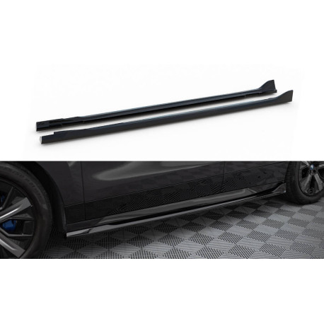 Body kit i vizualni dodaci MAXTON DESIGN difuzori bočnih pragova za BMW iX M-Pack i20, sjajna crna | race-shop.hr