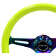 Na popustu Sportski volan s 3 kraka NRG Classic, 350mm, drvo, 38mm uvlačenje, žuta/neon | race-shop.hr