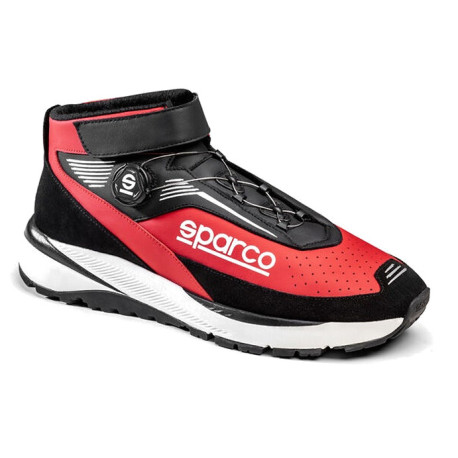 Radne cipele FIA trkaće cipele Sparco CHRONO, crna/crvena | race-shop.hr