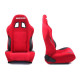 Sportska sjedalab bez FIA homogolacije prilagodljive Trkaće sjedalo RAPID Bride Velvet Red | race-shop.hr