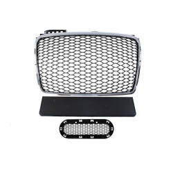 RACES maska za Audi A4 B7 RS-Style 04-08, krom-crna