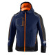 Dukserice i jakne SPARCO muški Technical SOFT-SHELL s kapuljačom - plavo/narančasta | race-shop.hr