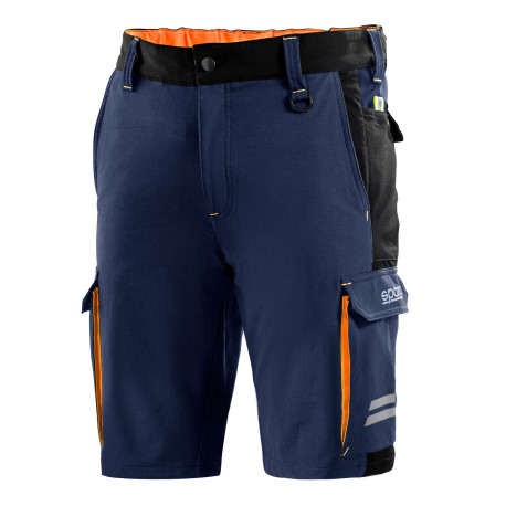 Oprema za mehaničare SPARCO Teamwork kratke hlače za muškarce plavo/narančaste | race-shop.hr