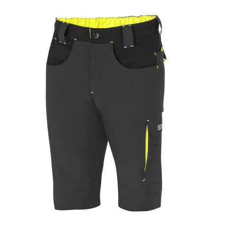 Oprema za mehaničare SPARCO Teamwork lagane kratke hlače za muškarce sivo/žute | race-shop.hr