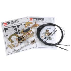 WEBER DCOE dvostruki kabel za spajanje gasa za donji nosač LP4000 (2 x kablovi za gas)