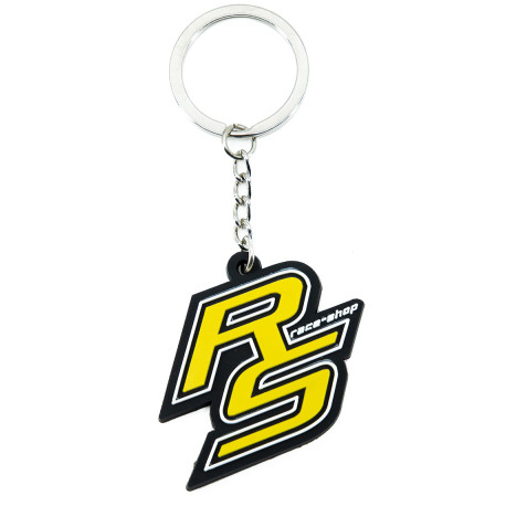 Privjesci RACES "RS" logo PVC privjesak za ključeve - Žuti | race-shop.hr