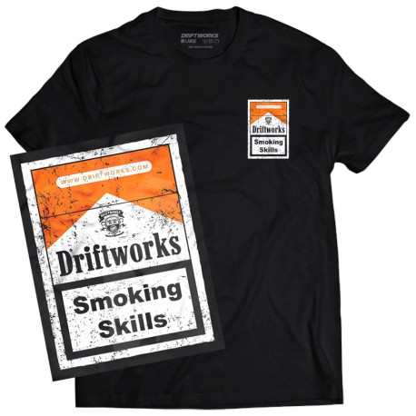 Majice Majica DRIFTWORKS Smoking Skills, crna | race-shop.hr