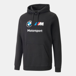 Puma BMW Motorsport MMS Essential muška FT dukserica s kapuljačom - Crna
