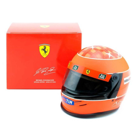 Reklamni predmeti i pokloni Mini Bell Kaciga 1:2 Michael Schumacher Ferrari 2000 Japan GP | race-shop.hr