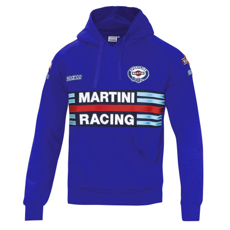 Dukserice i jakne Sparco MARTINI RACING muška dukserica s kapuljačom plava | race-shop.hr
